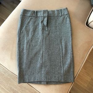 LOFT Gray Pencil Skirt